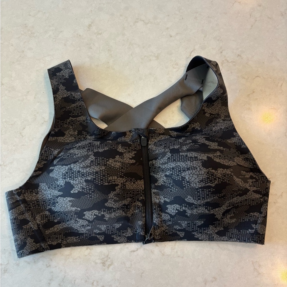 lululemon athletica Black and Gray Camo Sports Bra